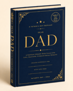 Dear Dad Keepsake Book